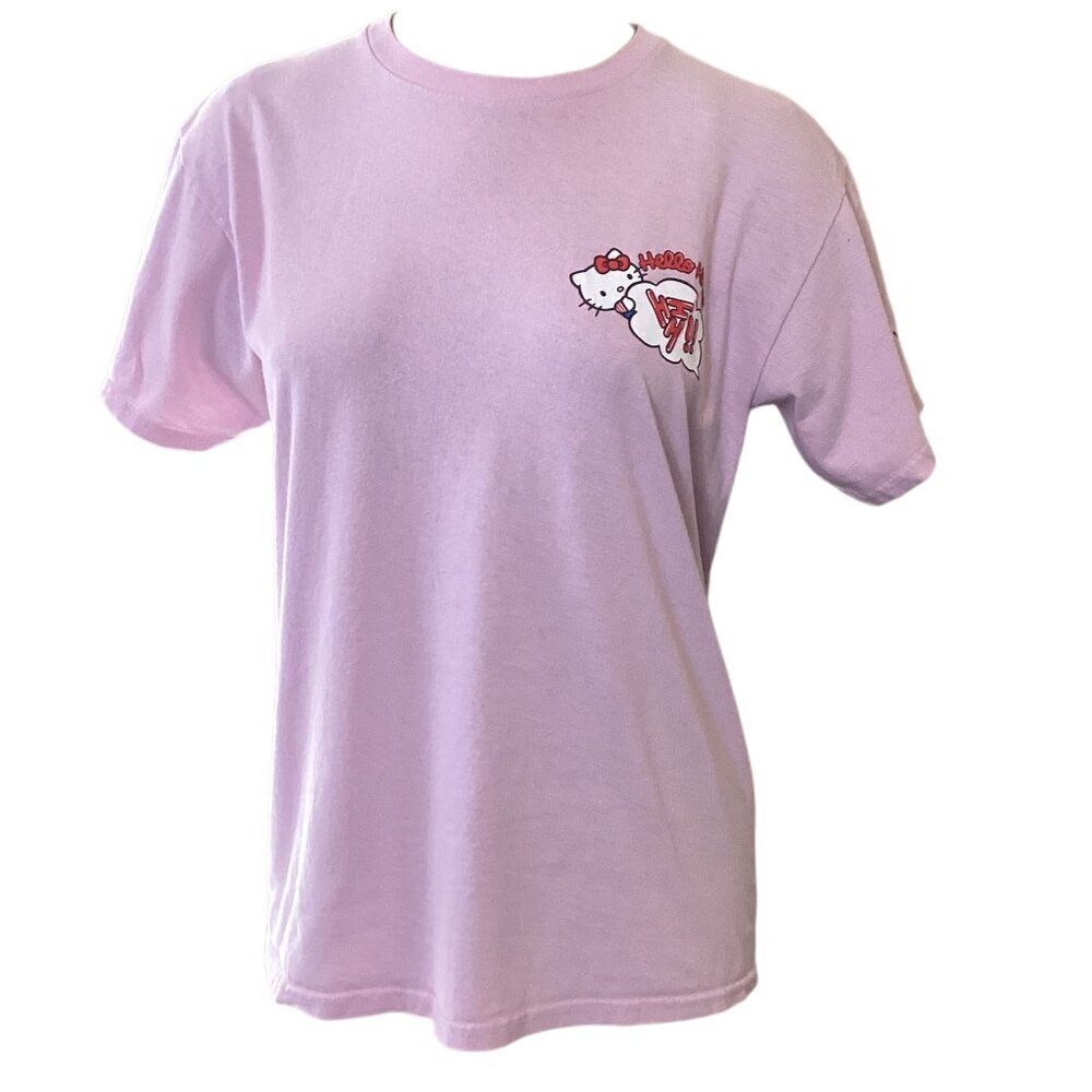 Hypland & Hello Kitty Crew Neck Graphic Tee Shirt Women Sz‎ XS Pink #47N